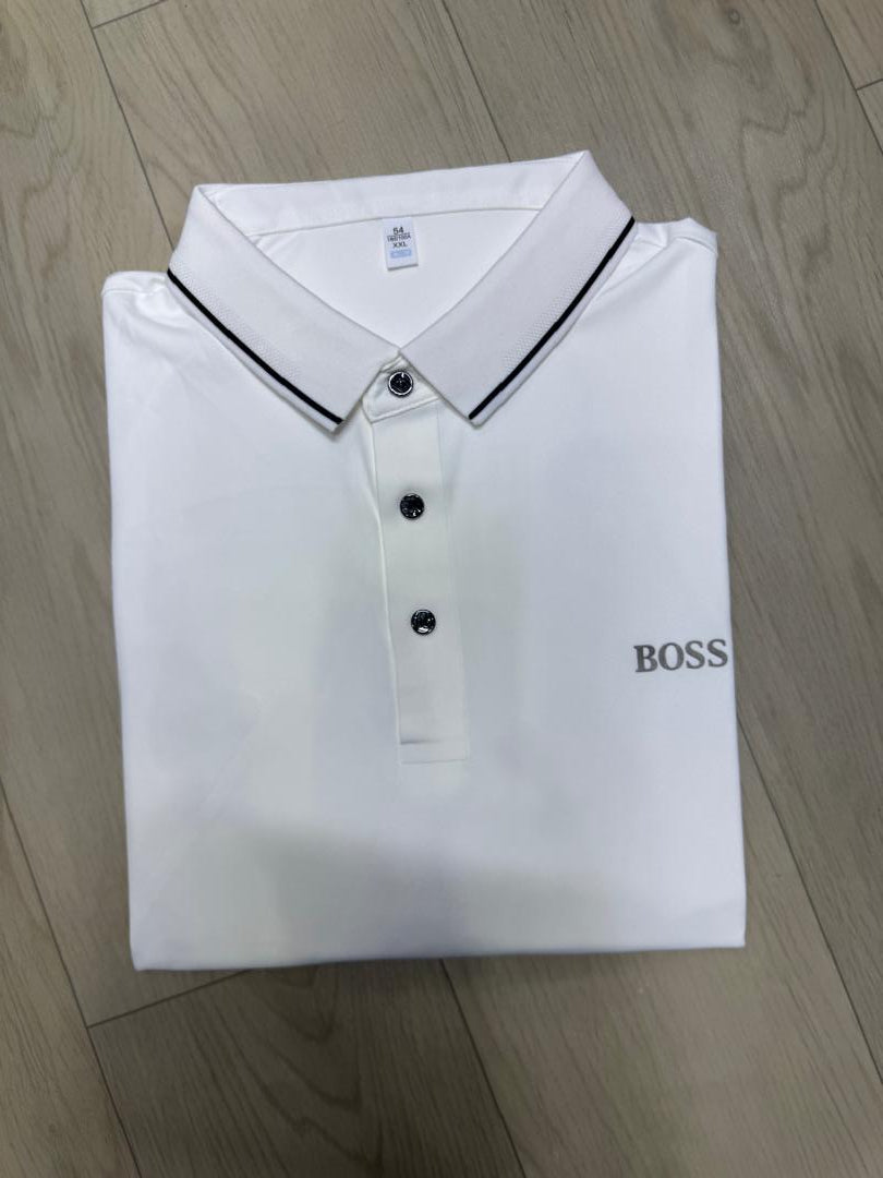 Polo homme col à un trait – Élégance discrète et confort