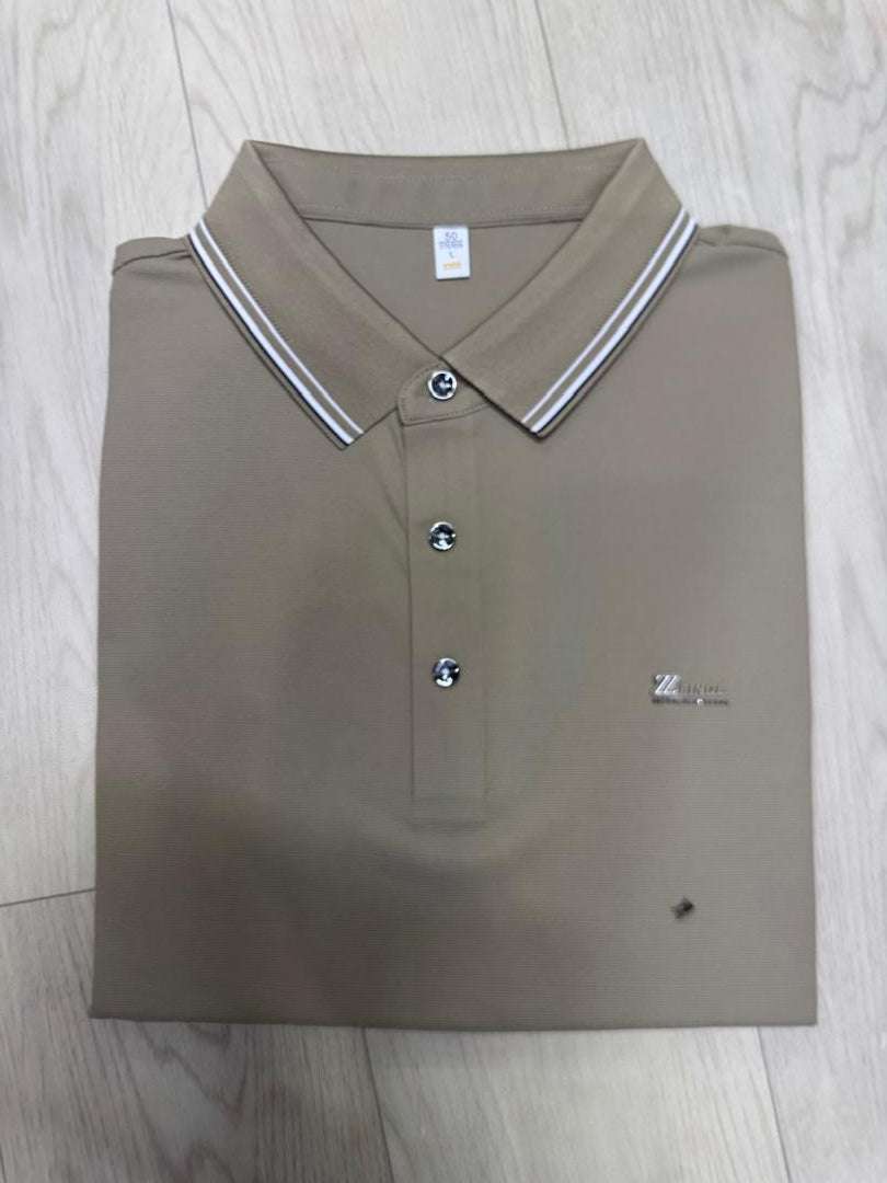 Polo homme col à un trait – Élégance discrète et confort
