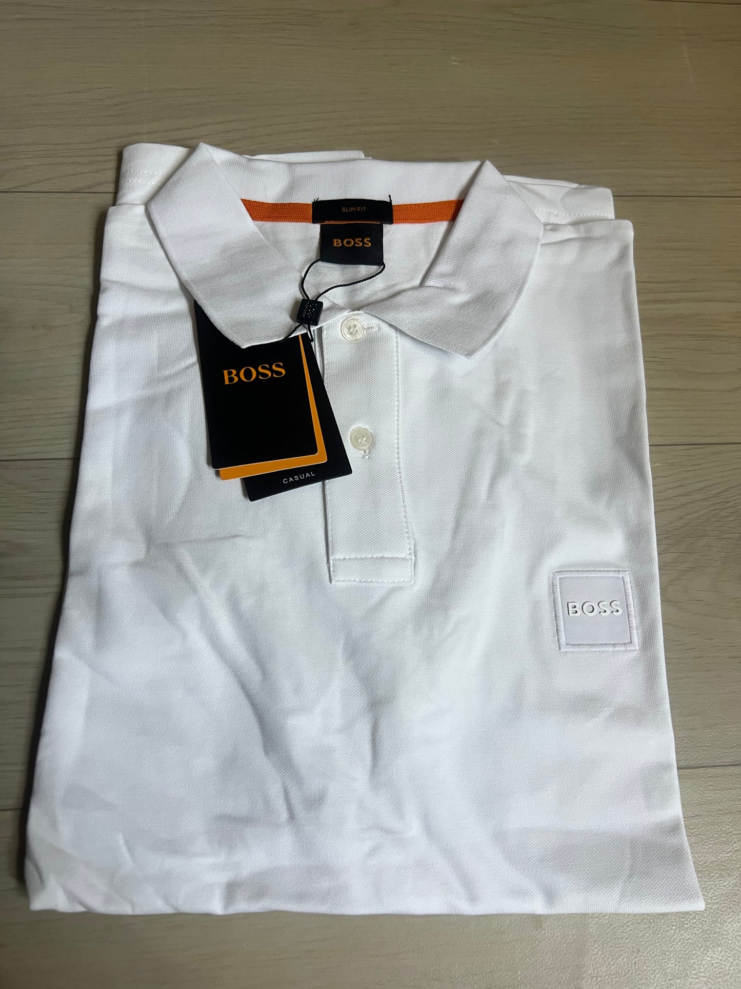 Polo Boss blanc pour homme – style raffiné et moderne