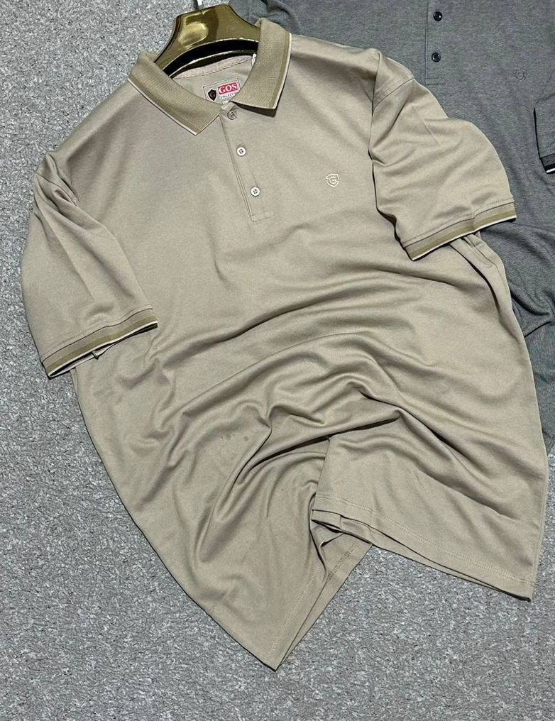 POLO106 – Polo Homme Kaki – Style Décontracté Élégant