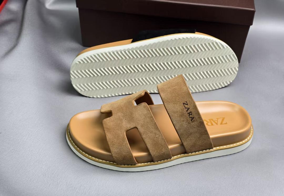 Sandale Zara Homme Marron – Style Décontracté et Moderne