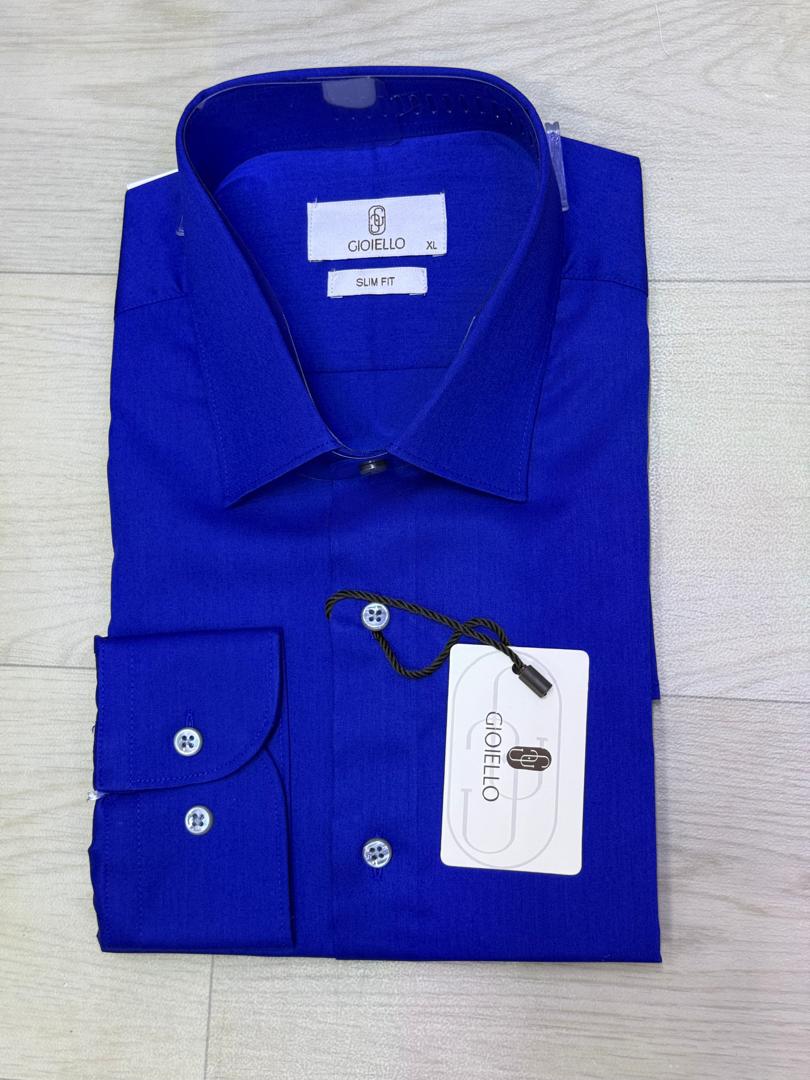 Chemise Bleu Royal – Poches Frontales
