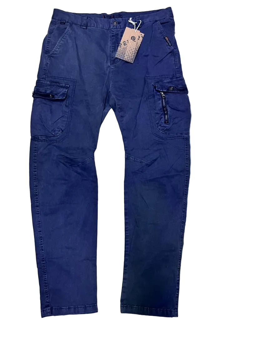 Pantalon Cargo Homme Bleu Marine – Look Casual