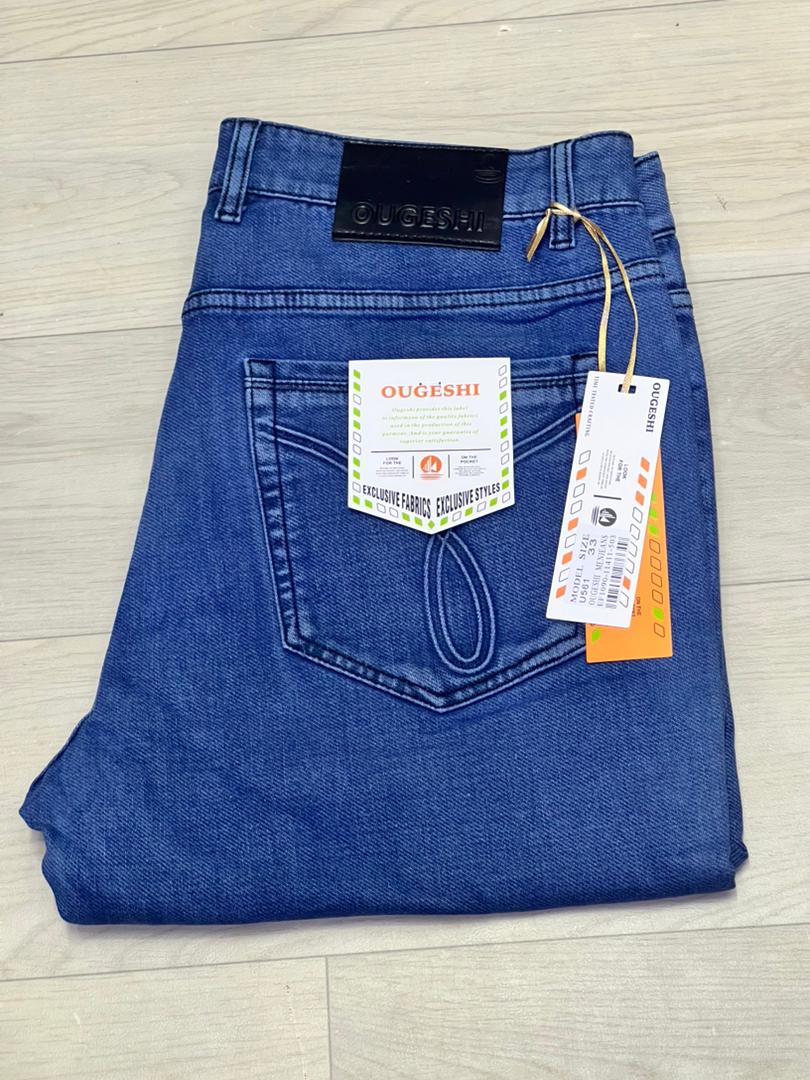 Jean Bleu Classique Ougheshi Coupe Droite – Confort Quotidien