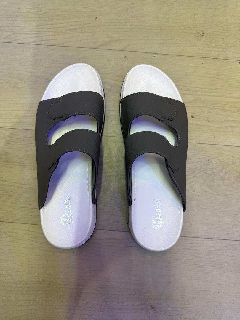 Sandales Homme Grises Double Bride – Style Minimaliste