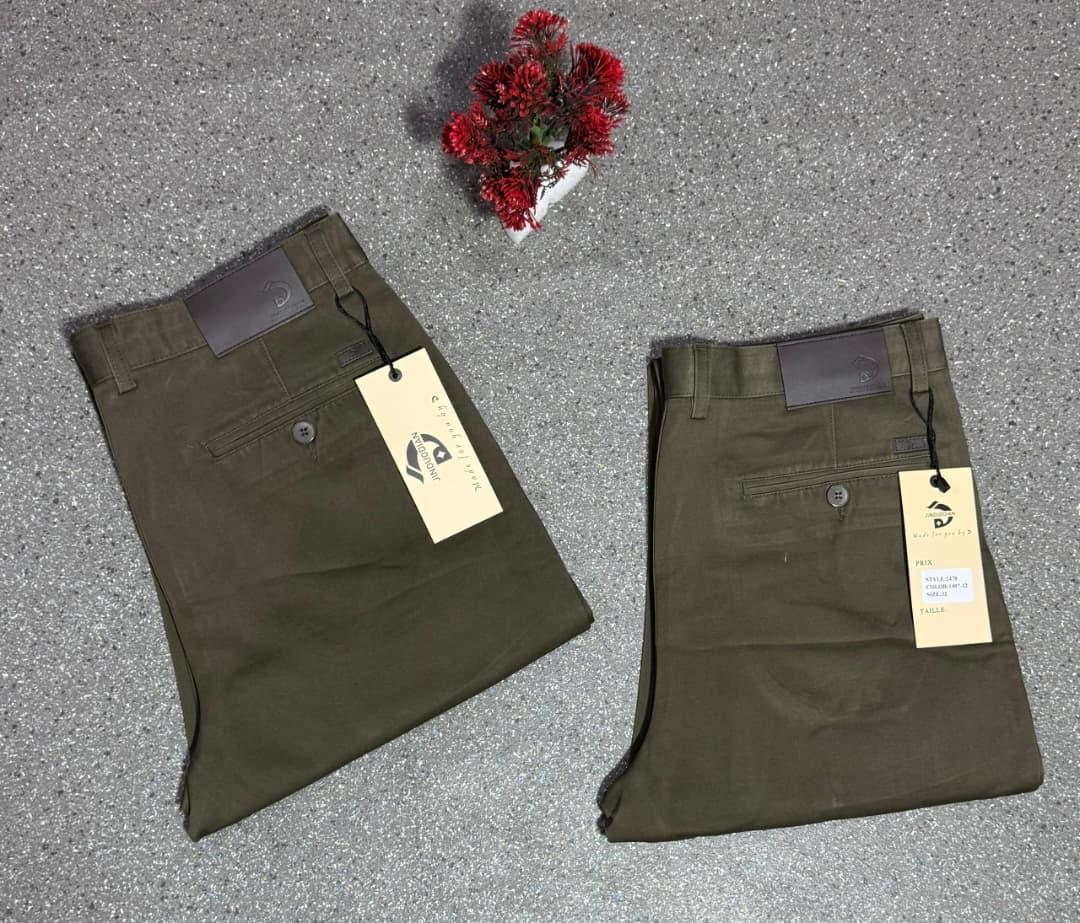 Pantalon Chino Vert Olive – Style Tendance