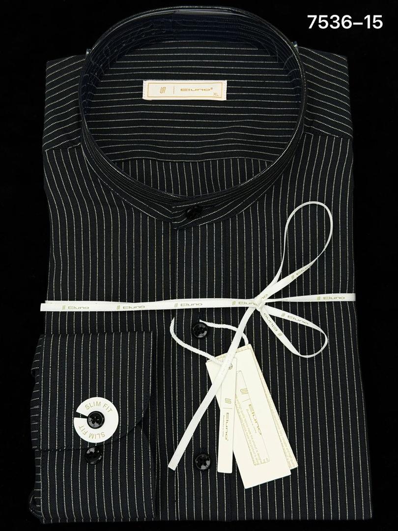 Chemise Homme Façonnable Noir Rayé Élégance Premium