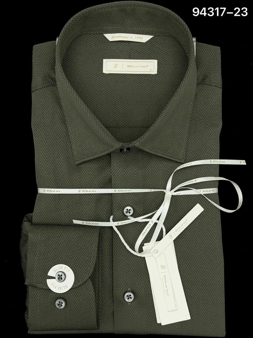 Chemise Homme Façonnable Vert Militaire Style Tendance