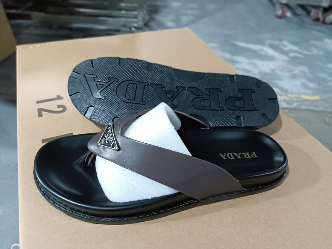 Sandale Prada Homme Marron et Croisée