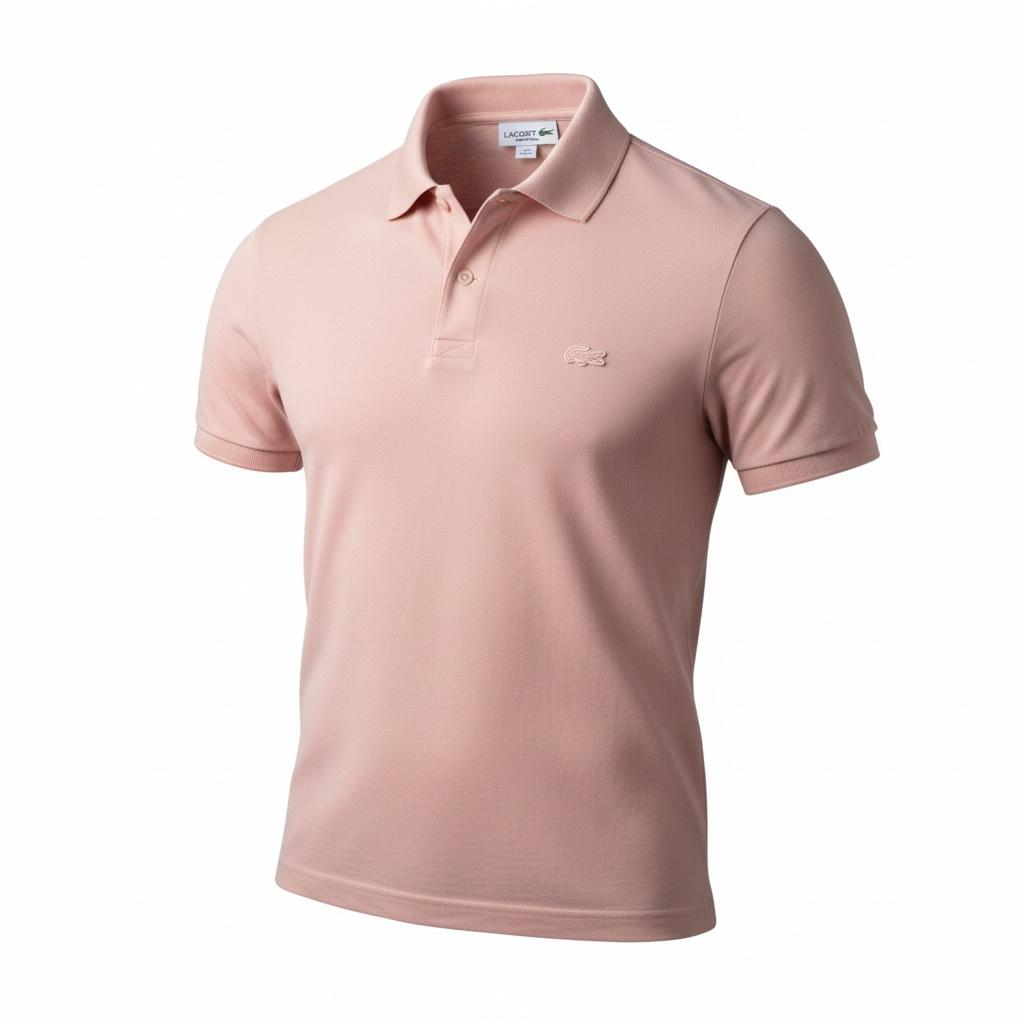 Polo Lacoste Saumon Clair – Élégance Décontractée Homme