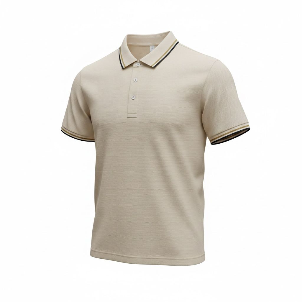 Polo Homme Beige Crème – Look Chic et Raffiné