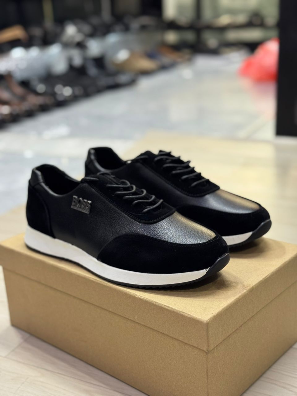 Boss – Sneakers Noires Premium Homme