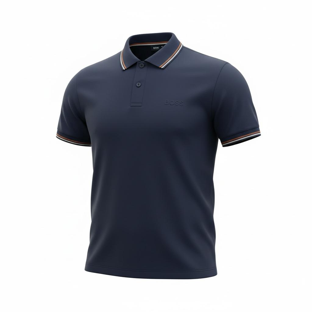 Polo BOSS Blanc – Élégance Premium et Style Moderne