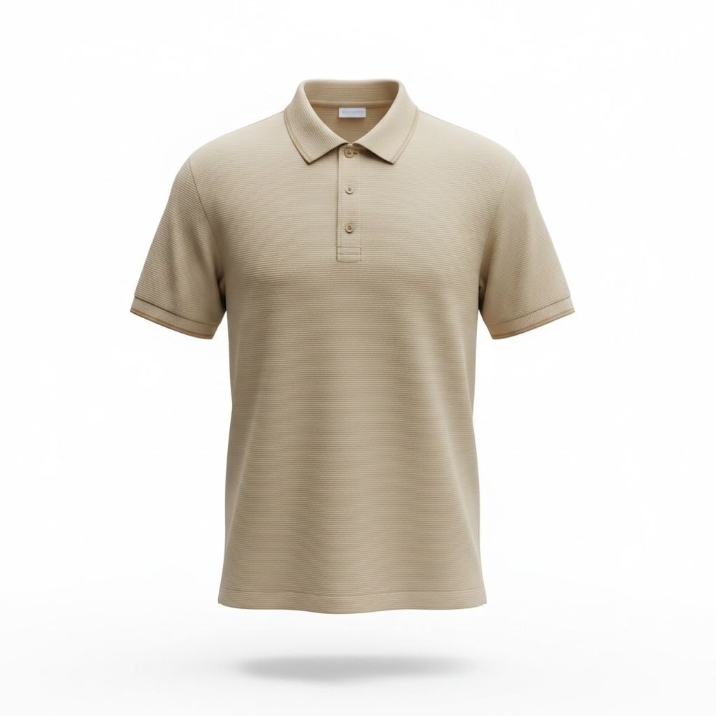 Polo Homme Beige Clair – Élégant et Intempor