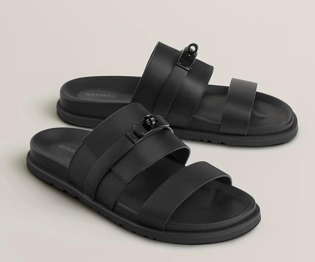 Sandale Homme Noire Style Luxe