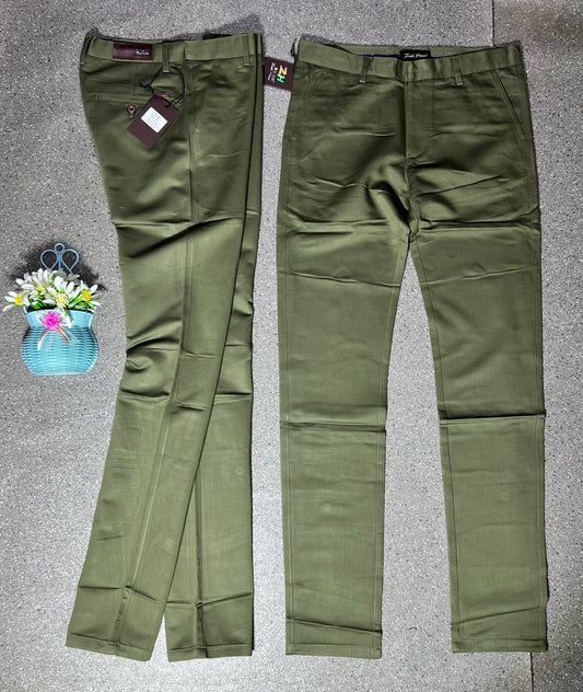 Pantalon Kaki Vert Olive – Style naturel et élégance décontractée