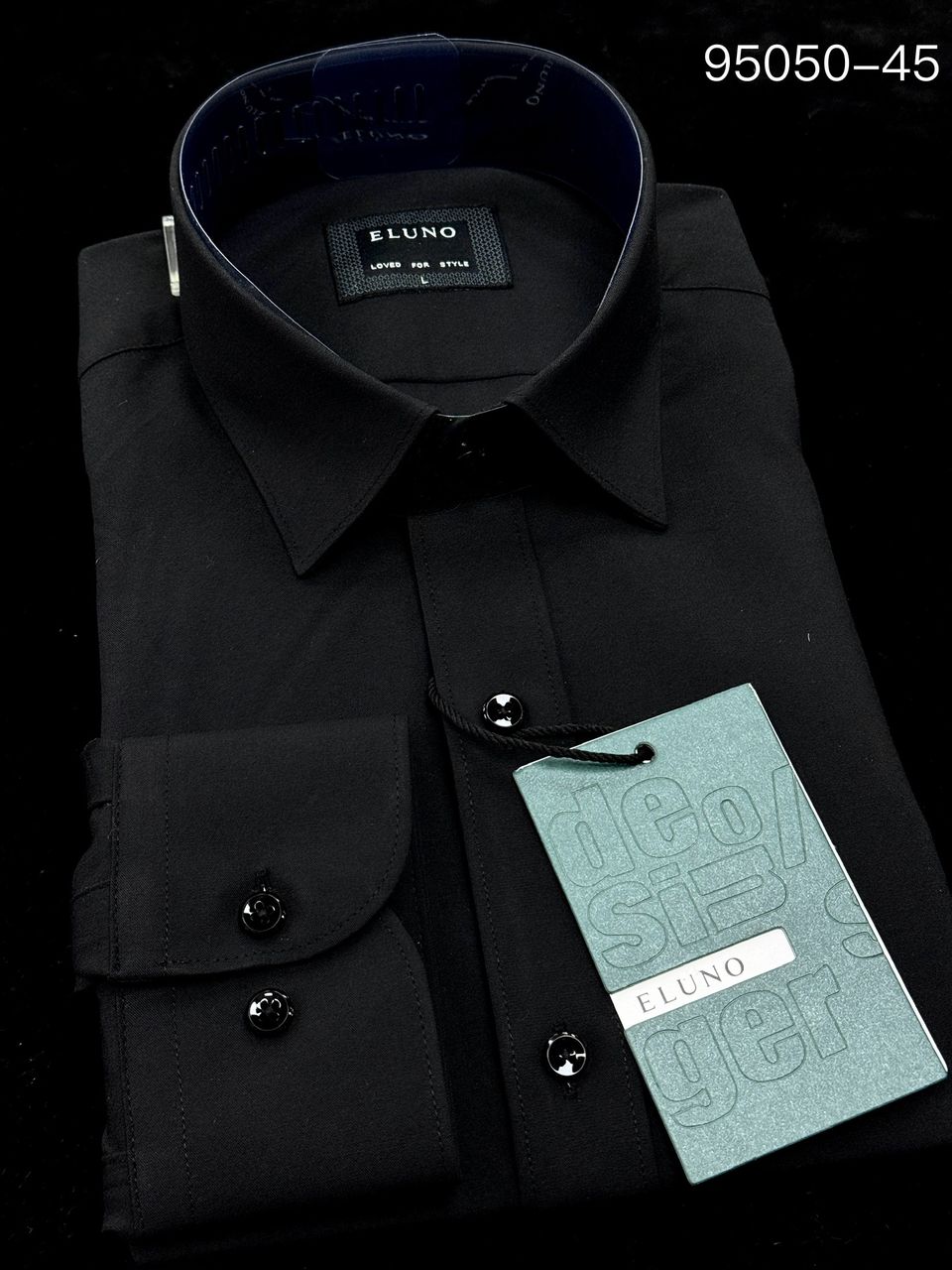 Chemise Eluno Noire – Élégance sobre et incontournable