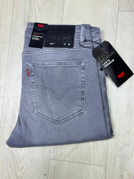 Jean Levi’s Strauss & Co gris clair homme – coupe moderne et look tendance