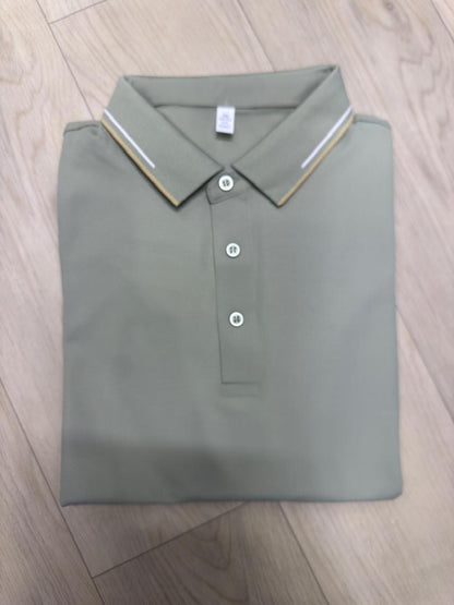 Polo homme col à deux traits – Style casual chic