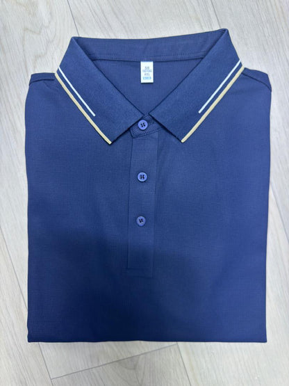 Polo homme col à deux traits – Style casual chic