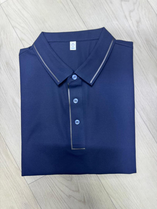 Polo homme col à un trait – Élégance discrète et confort