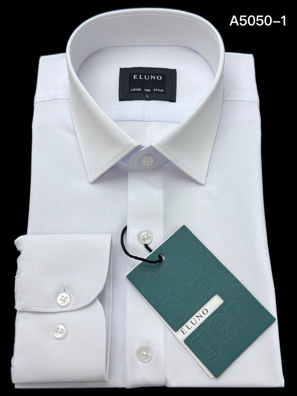 chemise blanche Éluno élégant et polyvalent