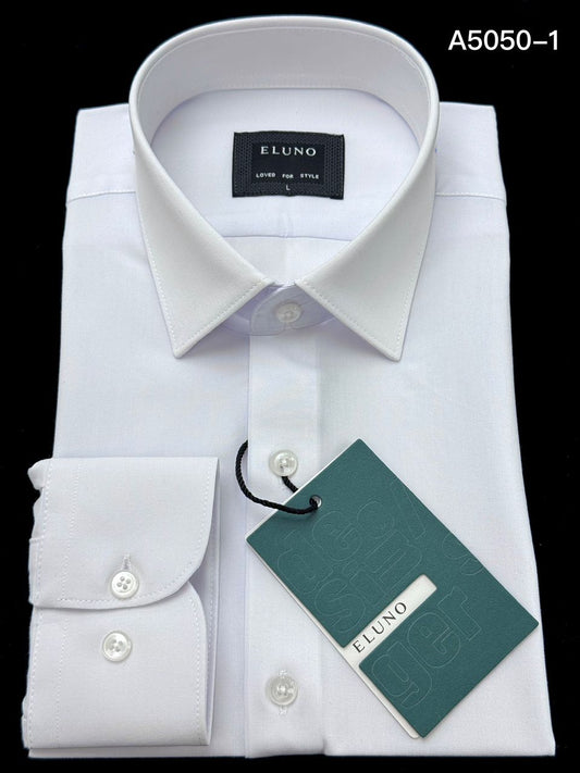 chemise blanche Éluno élégant et polyvalent