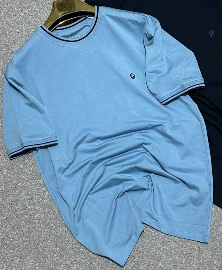 POLO110 – Polo Homme Bleu Mer – Style Décontracté Élégant