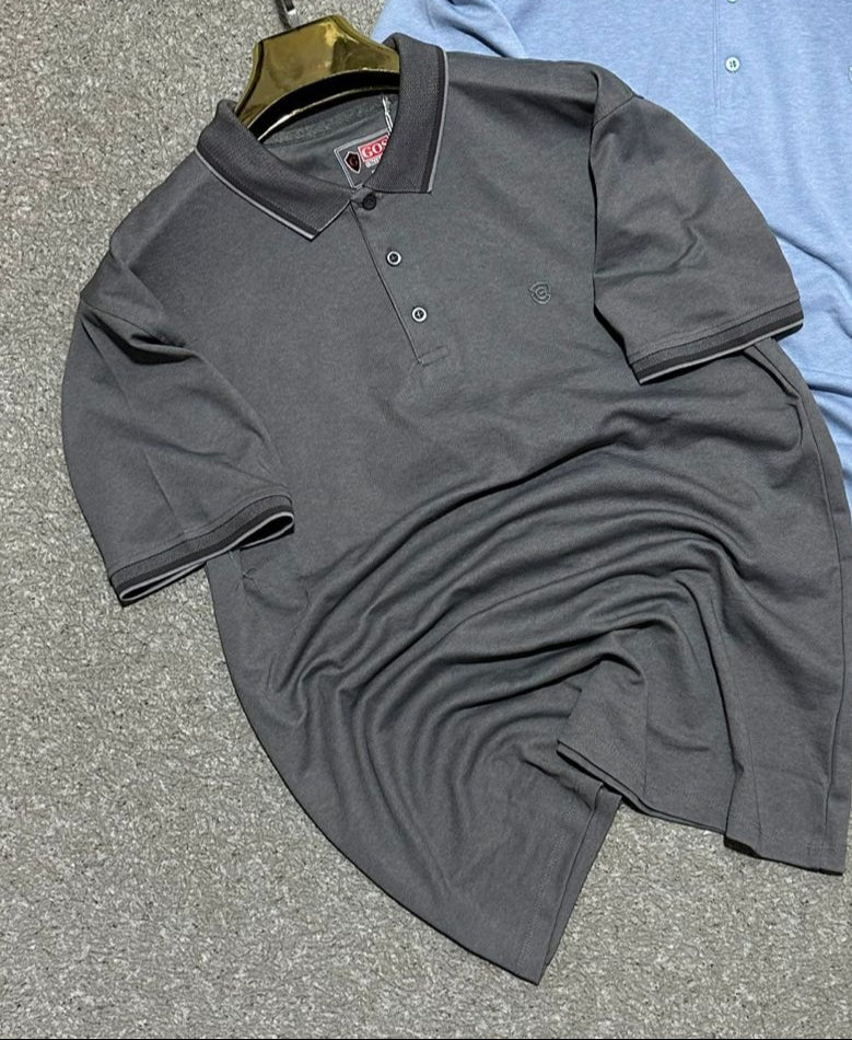 POLO108 – Polo Homme Gris – Style Décontracté Élégant