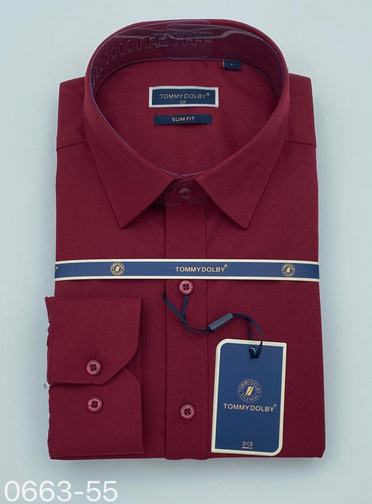 Chemise Tommy Dolby Rouge Homme – Élégance Audacieuse