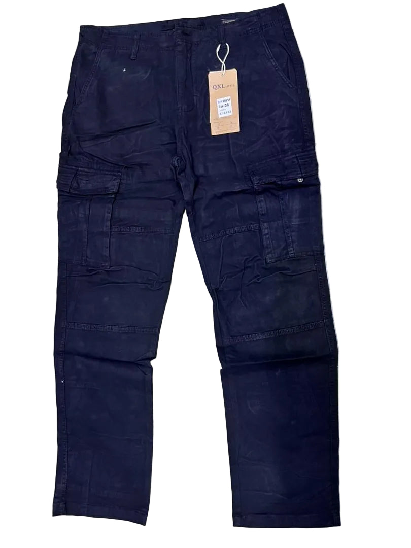 Pantalon cargo bleu foncé
