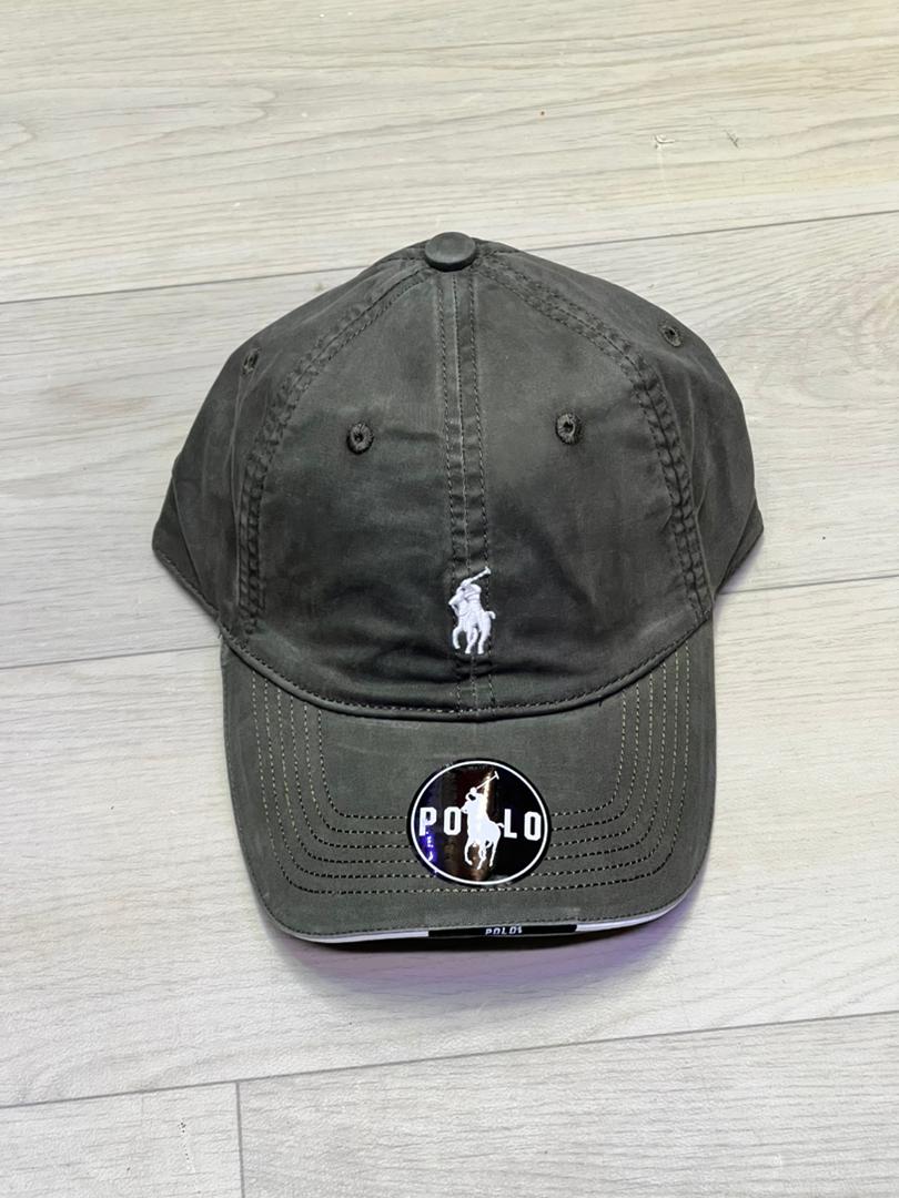 Casquette Vert Ciment Brodé “POLO”