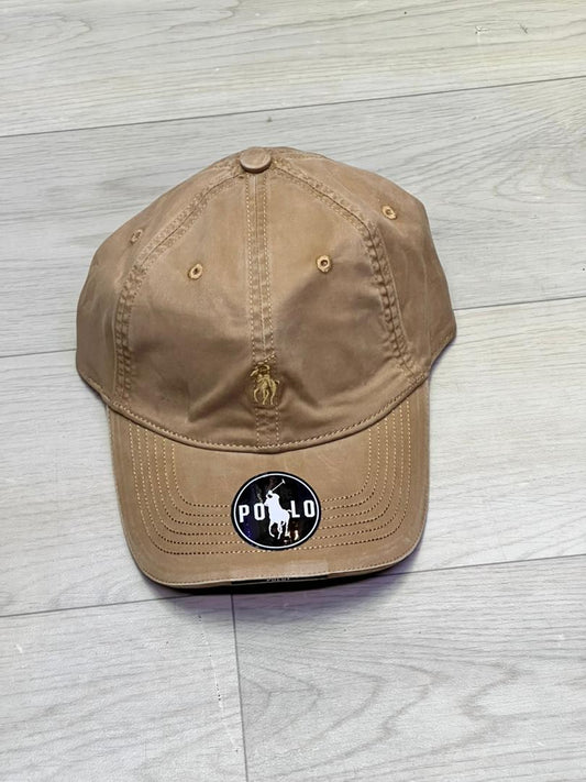 Casquette Marron Camel Brodé “POLO”