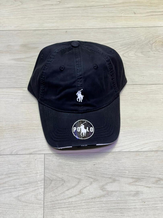 Casquette Noir Brodé “POLO”