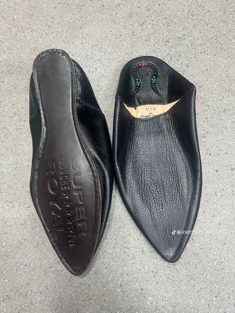 Babouche élégante Noir