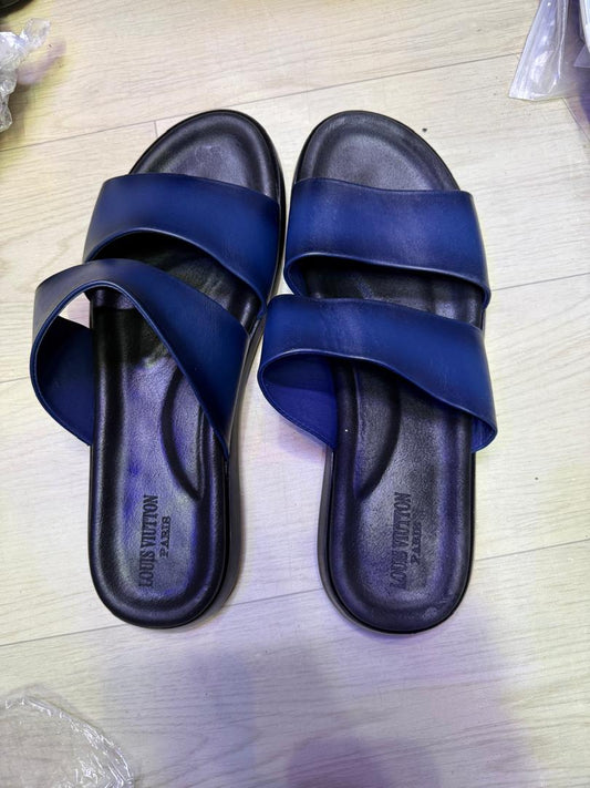 Sandales Bleu Marine Croisées – Homme Style Moderne