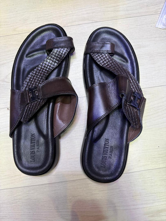 Sandales Marron Un Doigt Croisées –  Homme Élégance & Confort