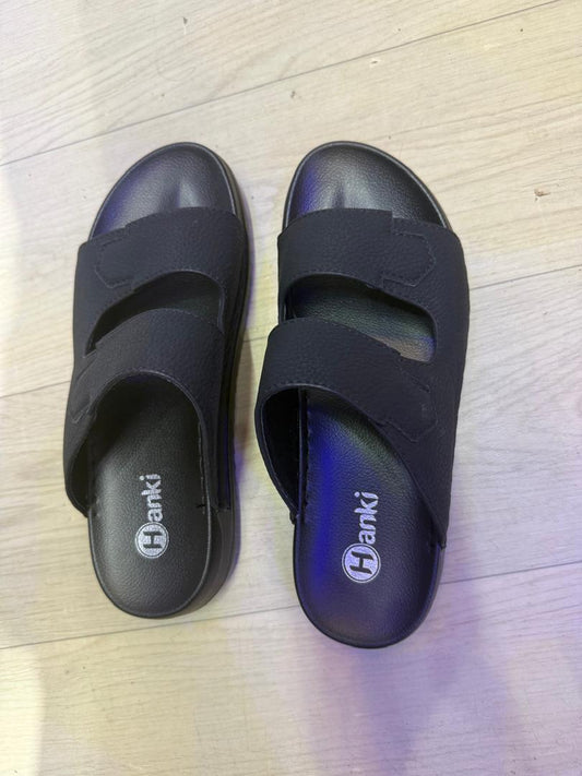 Sandales Homme Noir Classique – Élégance Quotidienne