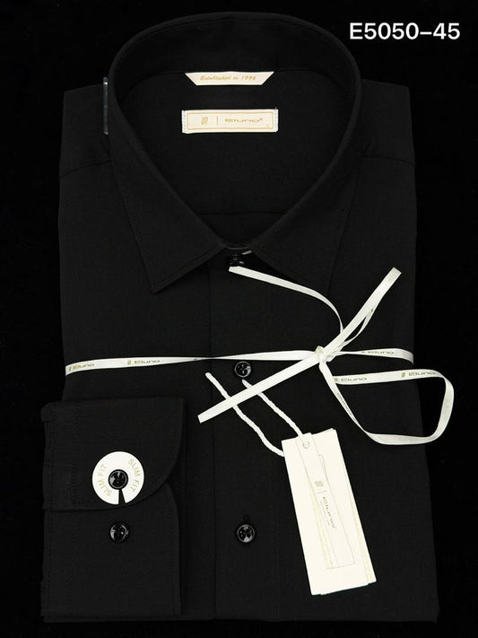 Chemise Homme ELUNO Noire Élégance Intemporelle
