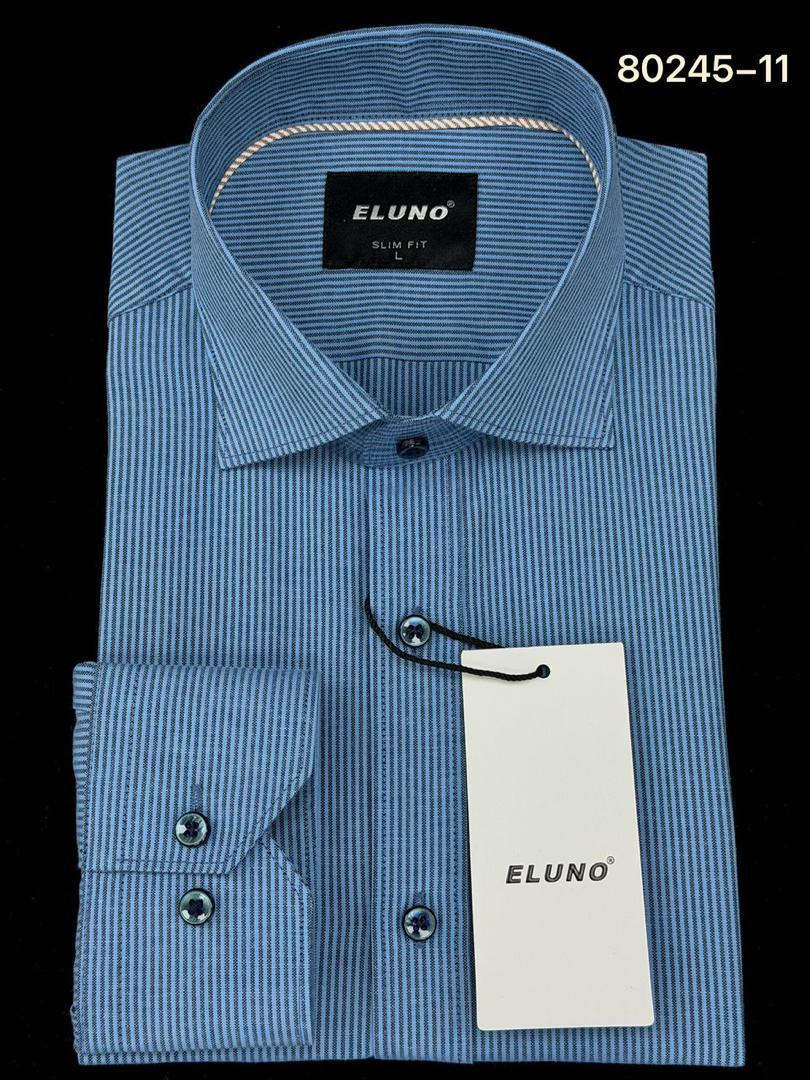 Chemise Homme Façonnable Bleu rayé Élégant Coupe Parfaite