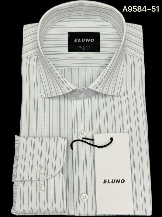 Chemise Homme Façonnable Blanche Rayée Chic Classique