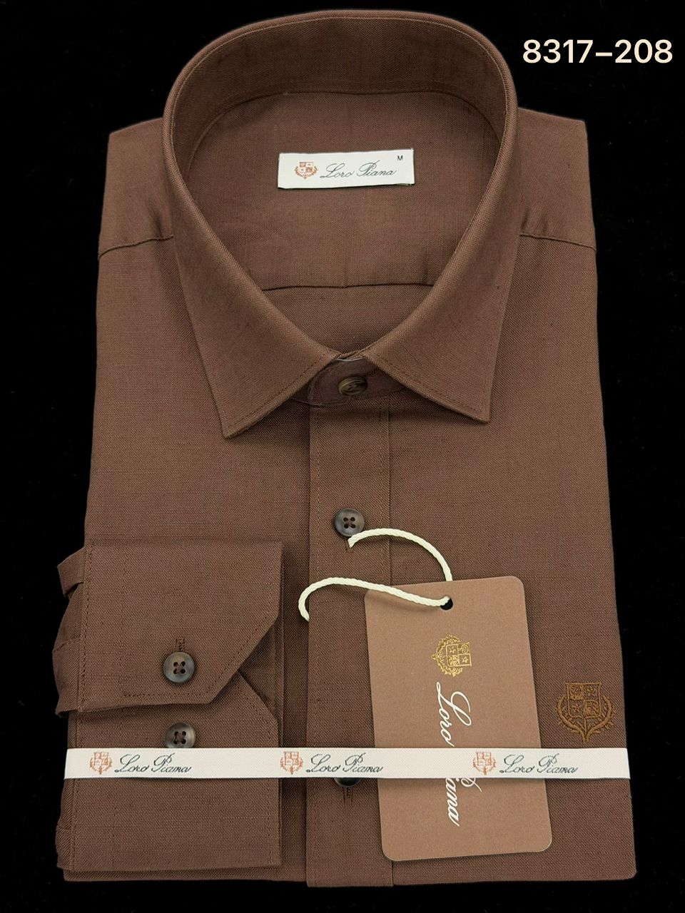 Chemise Homme Façonnable Marron Luxe Intemporel