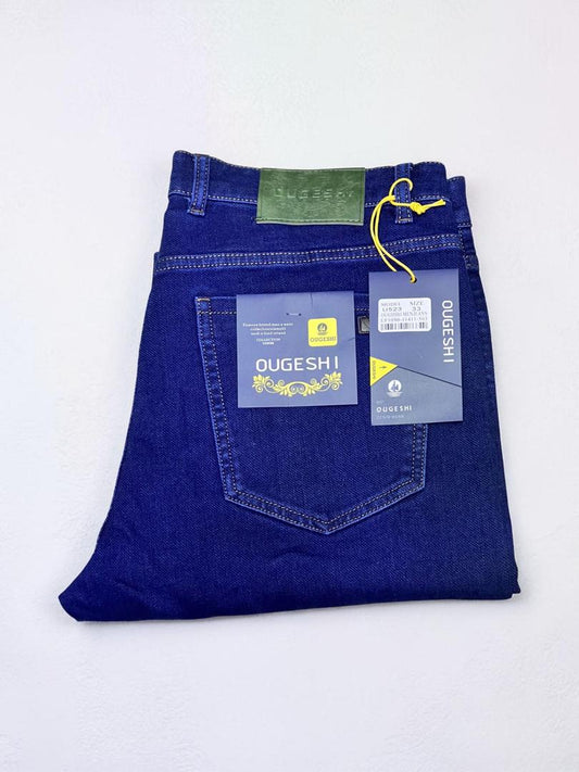 Jean Homme Bleu Denim OUGESHI – Coupe Regular Fit Premium