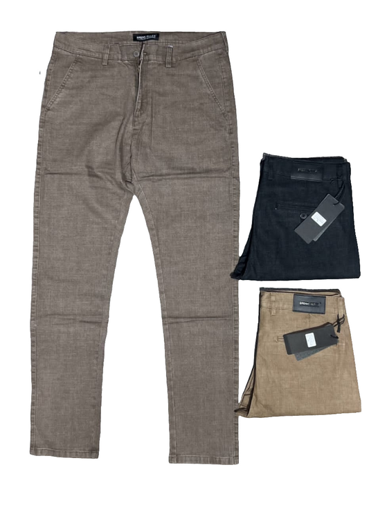 Pantalons homme casual BRKAN RULEZ - Beige, Noir, Marron