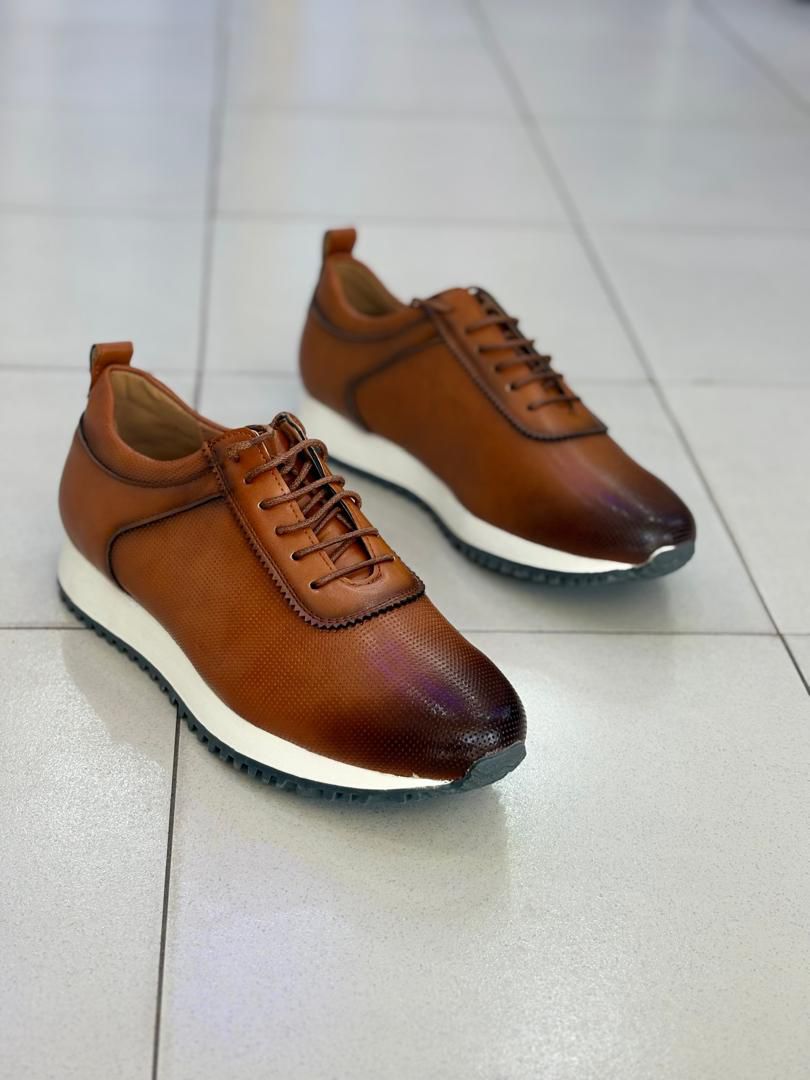Berluti – Chaussures Richelieu Cognac marron