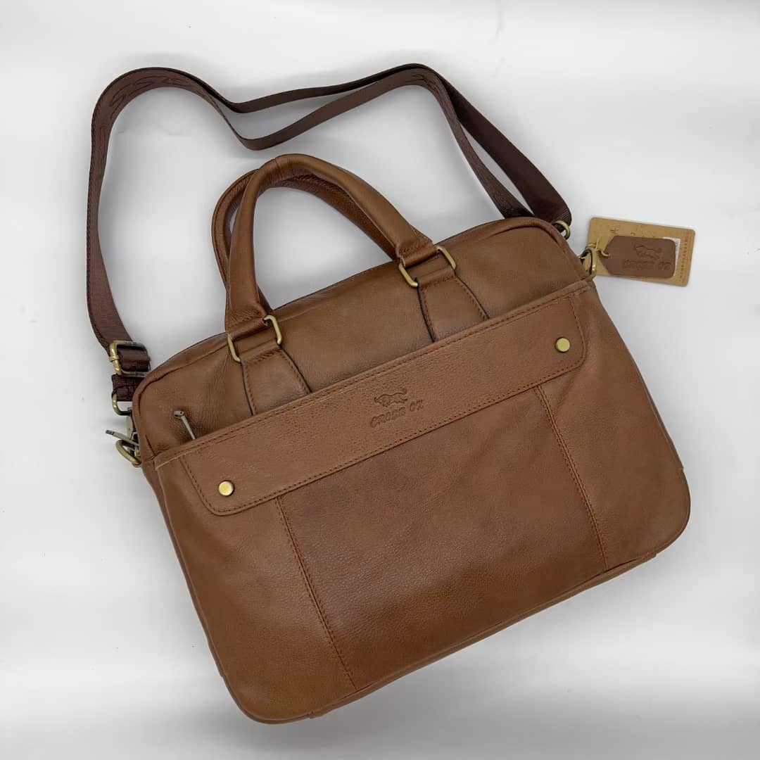 Sacoche Homme Cuir Noir – Porte-Documents & Ordinateur Portable