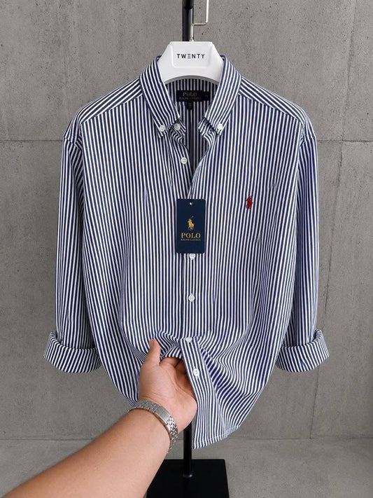 Chemise Polo Bleue – Élégance Intemporelle