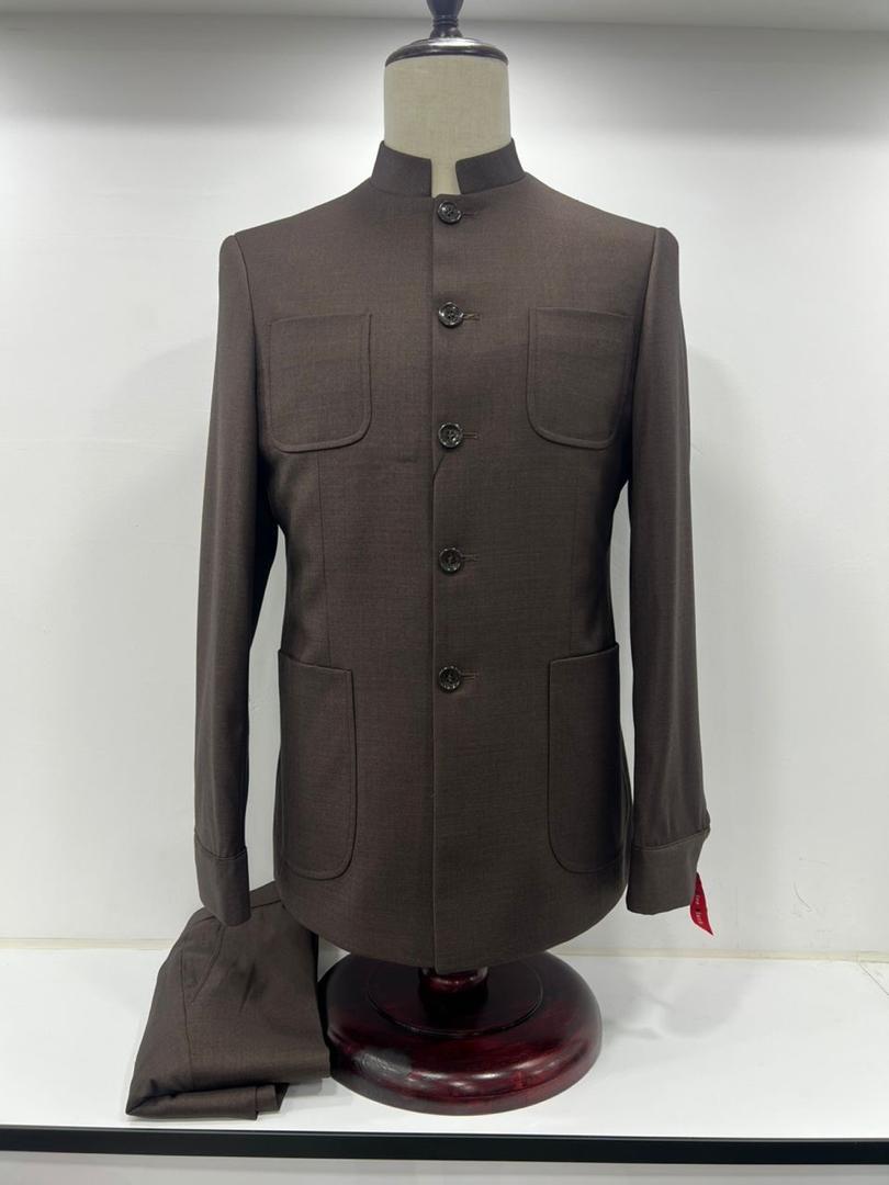 Costume homme bleu marine style Mao – Élégance & modernité