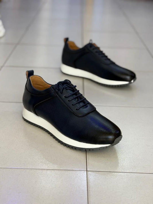 Berluti – Sneakers bleu marine Premium Homme
