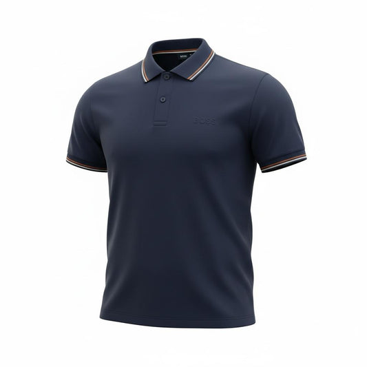 Polo BOSS Blanc – Élégance Premium et Style Moderne